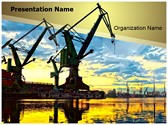 Shipyard Monumental Cranes Editable Template