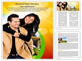 Couple and Real Estate Editable PowerPoint Template