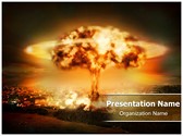 Nuclear bomb explosion Editable PowerPoint Template