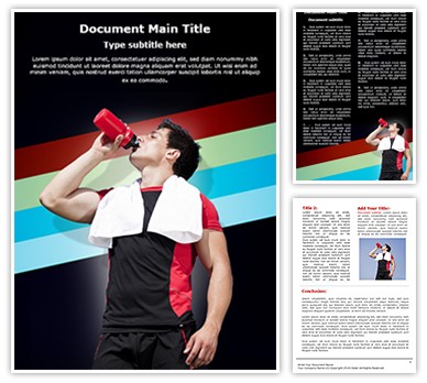 Athlete Dehydration Editable Word Template