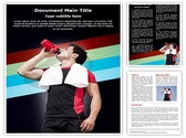 Athlete Dehydration Editable PowerPoint Template