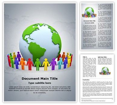 World Together Editable Word Template