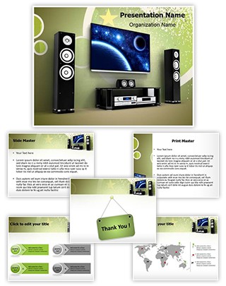 Plasma Home Cinema Editable PowerPoint Template