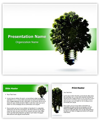 Professional Green Environmental Energy Editable Powerpoint Template