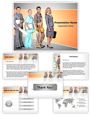 Different Occupations Editable PowerPoint Template