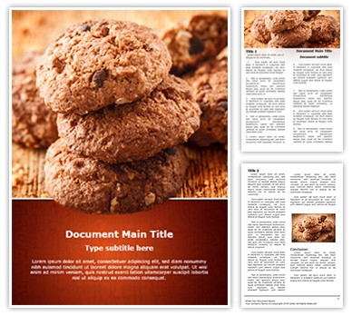 Chocolate Cookies Editable Word Template