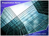 Glass Skyscrapers Editable PowerPoint Template