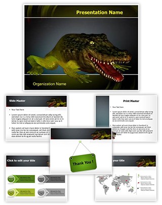Chimera Genetics Frog Crocodile Editable PowerPoint Template