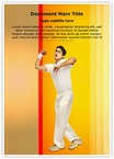Cricket Bowler Editable Template