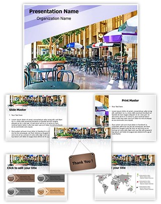 Food Court Editable PowerPoint Template