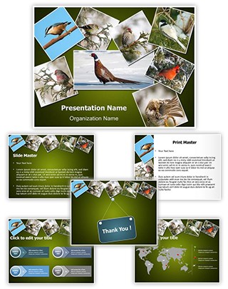 Ornithology Collage Editable PowerPoint Template