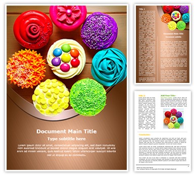 Cupcakes Editable Word Template