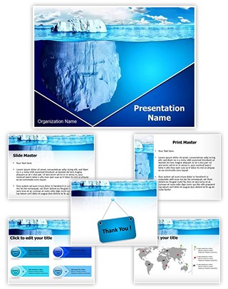 Floating Iceberg Editable PowerPoint Template