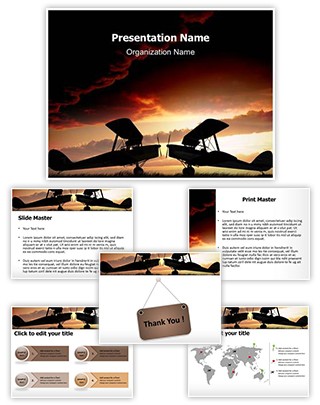 World War Planes Editable PowerPoint Template