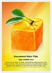 Cube orange Editable Template