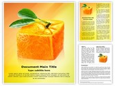 Cube orange Editable PowerPoint Template