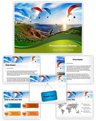 Paragliding Training Editable PowerPoint Template