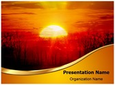 Sunrise Tree Editable PowerPoint Template