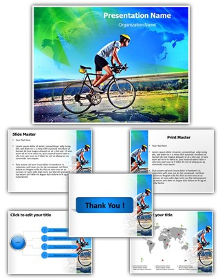 Cycling Editable PowerPoint Template
