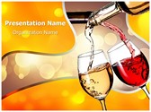 Pouring Wine Editable PowerPoint Template