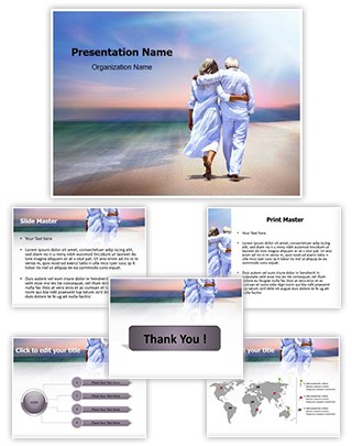 Senior Couple Editable PowerPoint Template