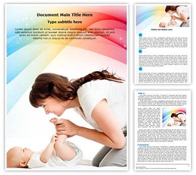 Baby Care Editable Word Template