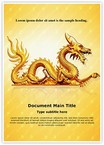 Golden Dragon Editable Template