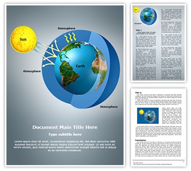 Greenhouse Effect Editable Word Template