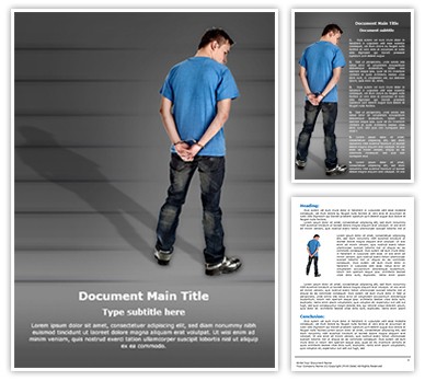 Handcuffed Man Editable Word Template