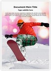 Snowboarder Editable Template