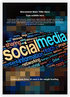 Social Media Words Editable Word Template