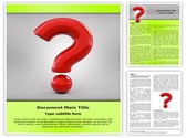 Question Mark Editable PowerPoint Template