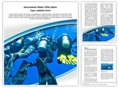 Scuba Divers Group Editable PowerPoint Template