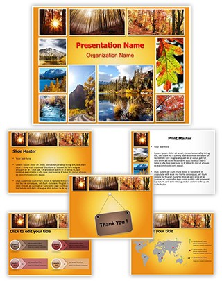 Autumn Season Collage Editable PowerPoint Template