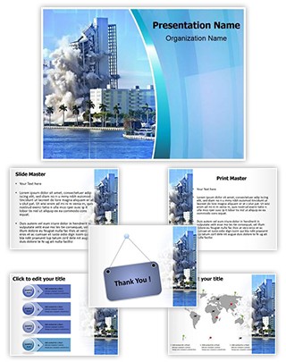 Building Collapse Editable PowerPoint Template