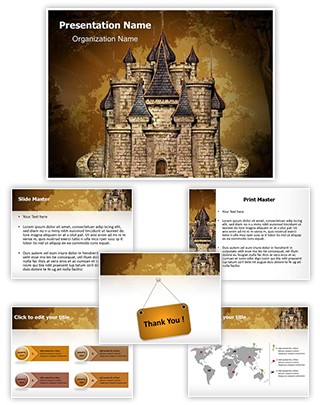 Disney Old Castle Editable PowerPoint Template