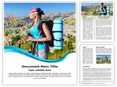 Traveling Backpack Editable PowerPoint Template