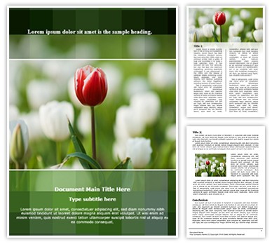 Tulip Editable Word Template