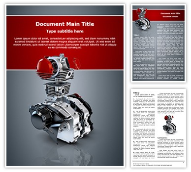 Two Stroke Engine Editable Word Template