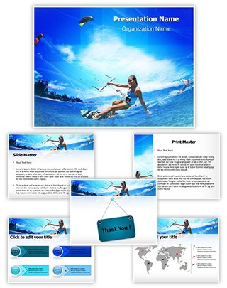 Kitesurfing Editable PowerPoint Template