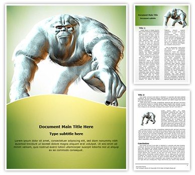 Yeti Editable Word Template