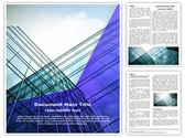 Glass Skyscrapers Editable PowerPoint Template