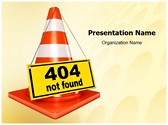 404 Error Editable PowerPoint Template