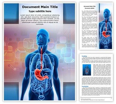 human stomach Editable Word Template