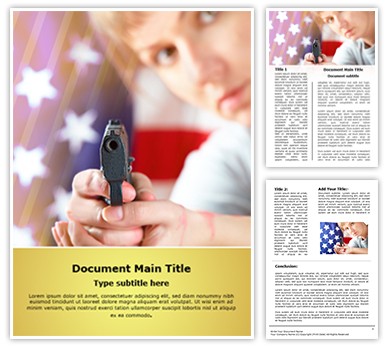 American Crime Editable Word Template