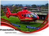 Medical Services Air Ambulance Editable PowerPoint Template