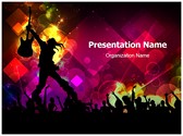 Rock Concert Abstract Editable PowerPoint Template