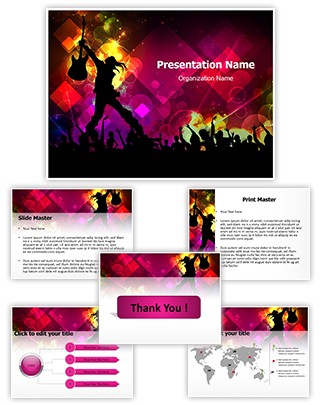 Rock Concert Abstract Editable PowerPoint Template
