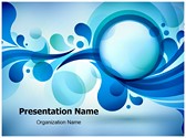 Blue Bubble Abstract Template