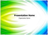 Blue With Green Abstract Editable PowerPoint Template